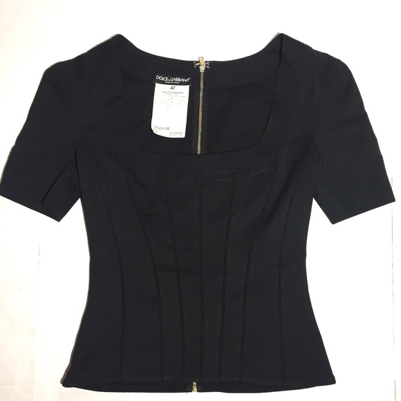 Dolce & Gabbana Tops - Dolce & Gabbana Black Top 42